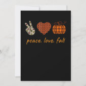 Peace Liebe Fall Erntedank Leopard Pumpkin Save The Date (Vorderseite)