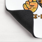Peace Liebe Fall Fun Gnome Herbst Lover Pumpkins H Mousepad (Ecke)