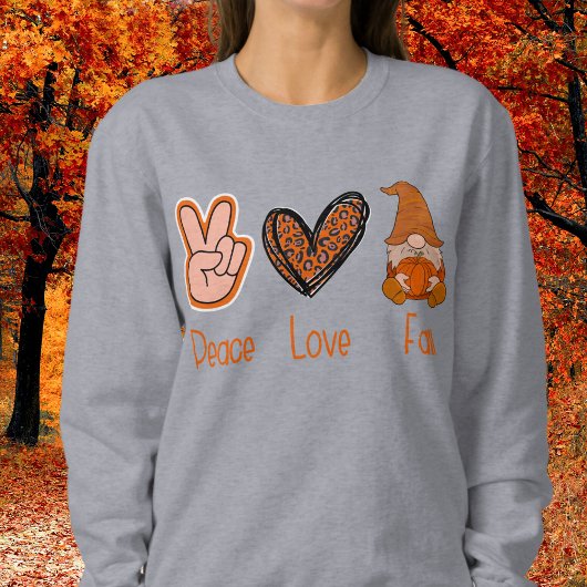 Peace Liebe Fall Long Sleeve Tshirt