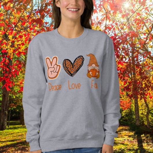 Peace Liebe Fall Long Sleeve Tshirt