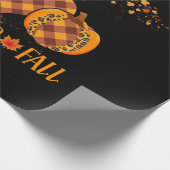 Peace Liebe Fall Pumpkin Autum Happy Fall Geschenkpapier (Ecke)