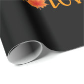 Peace Liebe Fall Pumpkin Autum Happy Fall Geschenkpapier (Rolleneckpunkt)