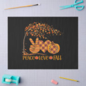 Peace Liebe Fall Pumpkin Autum Happy Fall Seidenpapier (Basteln)