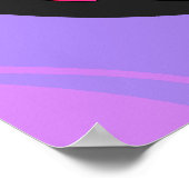 Peace Liebe Fastpech Softball Poster (Ecke)