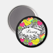 Peace Liebe Fastpitzelmagnet Magnet (Vorderseite/Rückseite)
