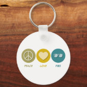 Peace Liebe FBI Schlüsselanhänger (Vorderseite)