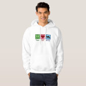 Peace Liebe Ferrets Hoodie (Vorne ganz)