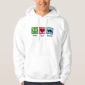 Peace Liebe Ferrets Hoodie (Vorderseite)
