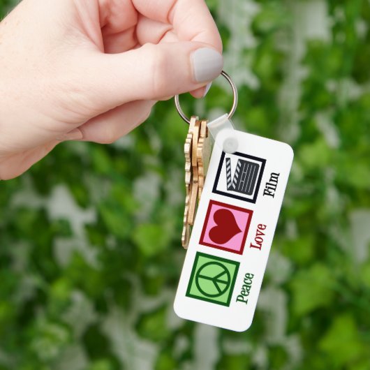 Peace Liebe Film Company Custom Clapper Board Schlüsselanhänger (Hand)