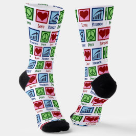 Peace Liebe Finance Christmas Financial Advisor Socken