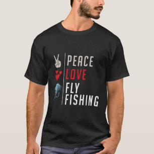 Peace Liebe Fischen T-Shirt