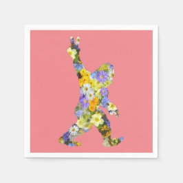 Peace Liebe Floral Bigfoot Serviette