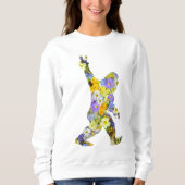 Peace Liebe Floral Bigfoot Sweatshirt (Vorderseite)