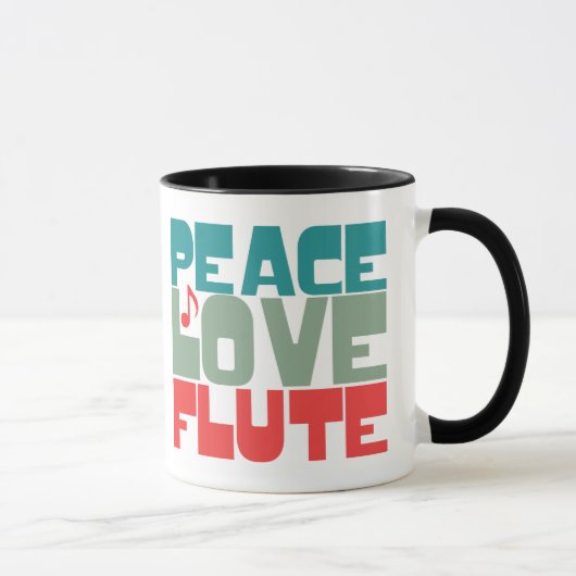 Peace Liebe Flute Tasse (Rechts)