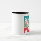 Peace Liebe Flute Tasse (Zentrum)