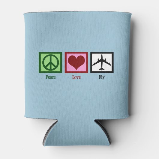 Peace Liebe Fly Dosenkühler (Vorderseite)