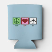 Peace Liebe Fly Dosenkühler (Rückseite)