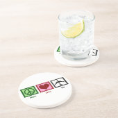 Peace Liebe Fly Untersetzer (Seite)