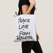 Peace Liebe Foam Rollers Tote Bag Tasche (Von Nahem)