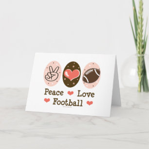 Peace Liebe Football Blank Greycard Karte