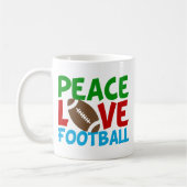 Peace Liebe Football Kaffeetasse (Links)