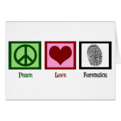 Peace Liebe Forensics Fingerprint Forensic Labrado (Vorderseite (Horizontal))