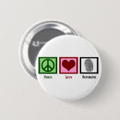 Peace Liebe Forensik Button (Vorne & Hinten)