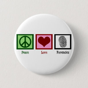 Peace Liebe Forensik Button
