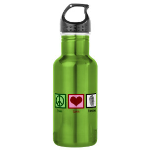Peace Liebe Forensik Edelstahlflasche