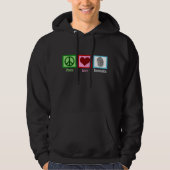 Peace Liebe Forensik Hoodie (Vorderseite)