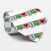 Peace Liebe Forensik Krawatte (Gerollt)