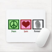 Peace Liebe Forensik Mousepad (Mit Mouse)