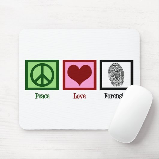 Peace Liebe Forensik Mousepad (Mit Mouse)