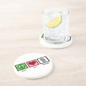 Peace Liebe Forensik Untersetzer (Seite)