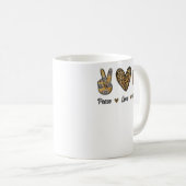 Peace Liebe Fotografy Camera Cameram Kaffeetasse (VorderseiteRechts)