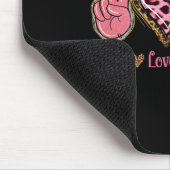 Peace Liebe Frenchie Fun Hund Mama Mütter Tag Mousepad (Ecke)
