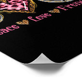 Peace Liebe Frenchie Fun Hund Mama Mütter Tag Poster (Ecke)