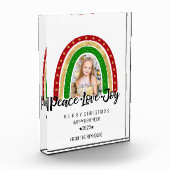 Peace Liebe Freude Frohe Weihnachts Rainbow Foto (Links)