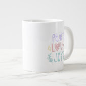 Peace Liebe Freude 😁 Kaffeespezialitäten Tasse (Vorderseite Rechts)