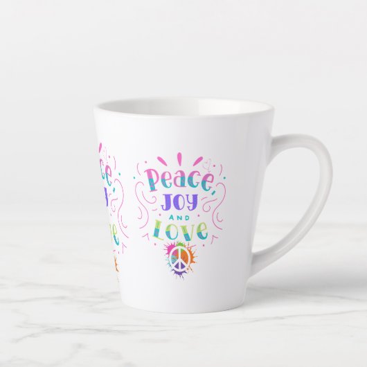 Peace Liebe Freude Tasse Kaffeetasse Zen Hippie (Rechts)