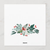 Peace Liebe & Freude Weihnachten Gruß Holida (Rückseite)