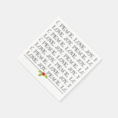 Peace Liebe Freude Weihnachten Heiliger Feiertag S Serviette (Ecke)