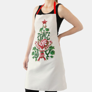Peace Liebe Freude Weihnachten Schürze