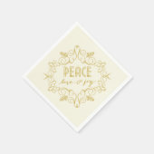Peace Liebe Freude Weihnachten Weihnachten Feierta Serviette (Ecke)