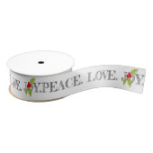 Peace Liebe Freude Weihnachten Weihnachten Heilige Ripsband (Spule)