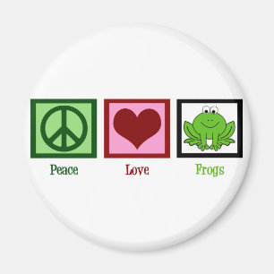 Peace Liebe Frogs Magnet