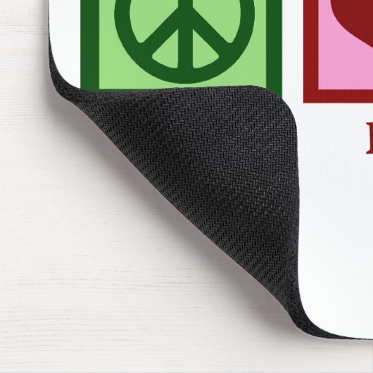 Peace Liebe Frogs Mousepad (Ecke)