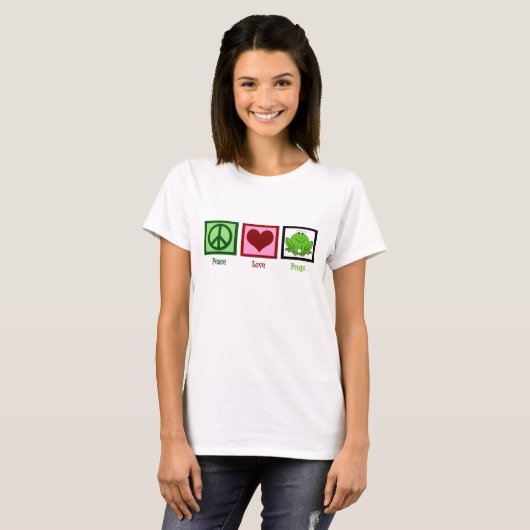 Peace Liebe Frogs T-Shirt (Vorne ganz)