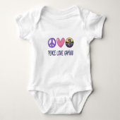 Peace Liebe Gaming Baby Strampler (Vorderseite)