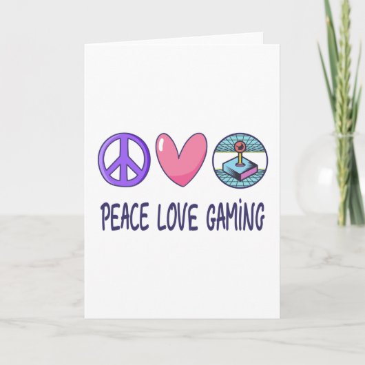 Peace Liebe Gaming Karte (Vorderseite)